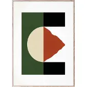 Paper Collective Mountain Poster 30x40 Cm - Posters Zuurvrij Papier Green - 16009