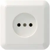 Plieger Basic inbouw wandcontactdoos enkel wit 1221EBC S100 P148 BASIC L