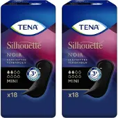 Tena Verbanden Silhouette Noir Mini - 36 verbanden (2x18)