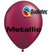 Qualatex Ballonnen Metallic Burgundy 30 cm 100 stuks