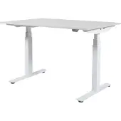 Schaffenburg Zit Sta Bureau - Plus Elektrisch 140x80 grijs -wit frame