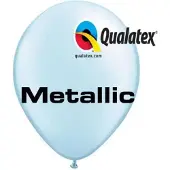 Qualatex Ballonnen Metallic Lichtblauw 30 cm 25 stuks