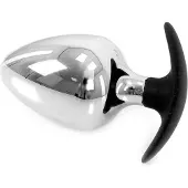 Kiotos - Sucker RVS Buttplug BIG-S 60 mm Met Siliconen Voetje
