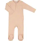Trixie onesie met voeten Lemon Squash meisjes katoen roze/geel