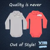 Vib polo romper vib grijs 3-6mnd