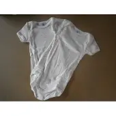 Petit Bateau - 2 Pack - Unie - Romper - Body korte mouw - 74 ( 1jaar )