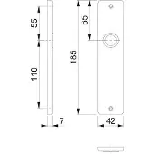 Hoppe Binnendeurschilden 185x42 F1