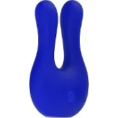 Elegance Dual Motor Clitoral Stimulator - Exceptional - Blue