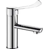 Delabie Wastafelmengkraan EP H.85 L. 120 z. trekplug hygiën. hendel