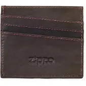 Zippo Lederen creditcard houder - Mokka