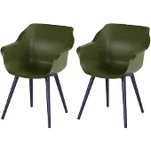 Hartman Sophie Studio dining armstoel Black / Moss -