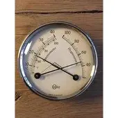 Barigo 8865 comfortmeter - thermometer hygrometer - metaal - Ø 7 cm