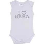 Fun2Wear Romper Love Mama white maat 68