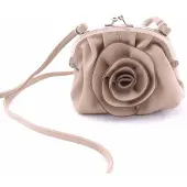 Gerard Brinard schoudertasje bloem tasje beige