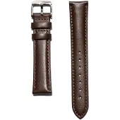 KRAEK Brown Leather Silver | 18 mm 18 mm horlogebandje