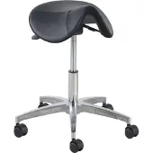 Euroseats Ergonomic Stool Matera Aluminium Small Zwart