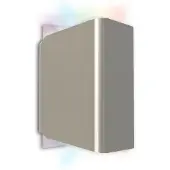 IDual Temis - LED buitenwandlamp in geb. nikkel