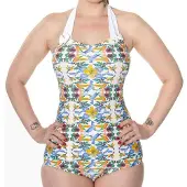 Banned - Shoreline Badpak - Bloemen - S - Multicolours