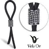 VelvOr Velv'Or JBoa 302 Verstelbare Cockring Met Zilveren Ballen