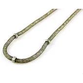 Sophie model Gratia ketting in zilver glitter zwart