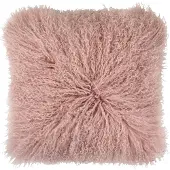 PAD lamsvacht sierkussenhoes Glory roze - 40x40 cm - schapenvacht