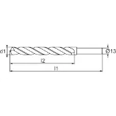 Phantom HSS metaalboor afgedraaide schacht diameter 24mm
