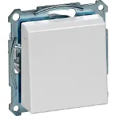Schneider Electric System stopcontact met afdekplaat randaarde wit