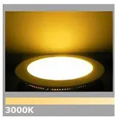 BES LED LED Paneel / Downlight Set BSE Slim Rond Inbouw 3W 3000K Warm Wit 90mm Dimbaar Spatwaterdicht