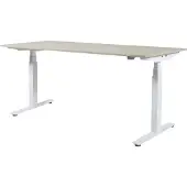 Schaffenburg Zit Sta Bureau - Plus Elektrisch 180x90 eik wit frame