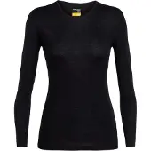 Icebreaker Ondershirt Womens 175 Everyday LS Crewe Black-XS