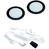 Hera FR-68 LED set van 2 spots met dimmer 24V zwart