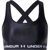 Under Armour Mid Crossback Sport Beha Dames Zwart M
