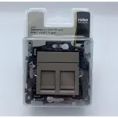 Niko - RJ45 stopcontact - 2x RJ45 STP cat.5