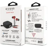 GUESS bundle pack met oordopjes en bluetooth speaker - rood