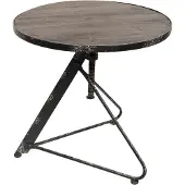 Clayre & Eef | Bijzettafel Lise hout zwart 61x61x61 cm bijzettafels | NADUVI