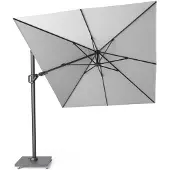 Platinum Challenger T² zweefparasol | 350x260cm | light grey (lichtgrijs)