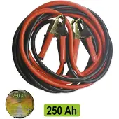 JBM Brass Starter Cable With Clamps 2.5 M X 12 Mm Rood One Size / EU Plug 220V