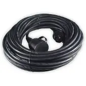 Calex Verlengkabel Zwart IP44 10 M