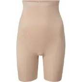 Spanx SPANXshape Invisible High-Waisted Mid-Thigh Short - Kleur Beige - Maat XL