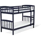 Beliani Revin Stapelbed Blauw Hout 90x200