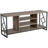 Beliani FORRES - TV-meubel - Donkere houtkleur - Spaanplaat