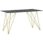 Beliani KENTON - Eettafel - Wit - 80 x 140 cm - Veiligheidsglas