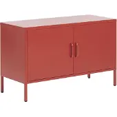 Beliani URIA - Kantoorkast - Rood - Staal