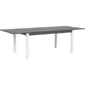 Beliani PANCOLE - Tuintafel - Grijs - 100 x 168/248 cm - Aluminium