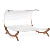 Beliani TERAMO - Strandstoel - Wit - Polyester