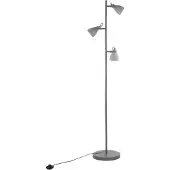Beliani MISTAGO - Staande lamp - Grijs - Staal