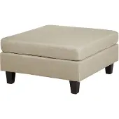 Beliani FEVIK - Ottomaan - Beige - Polyester