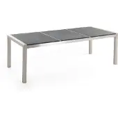Beliani GROSSETO - Tuintafel - Grijs - 100 x 220 cm - Graniet