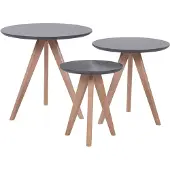 Beliani VEGAS - Salontafel - Grijs - MDF