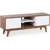 Beliani Dressoir bruin wit kast lowboard tv kast tv meubel ROCHESTER